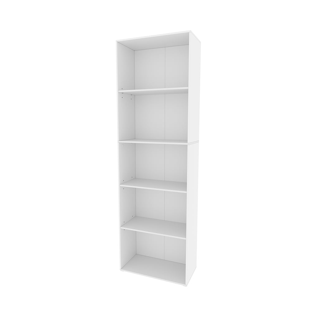 wohnli-moebel-suche-Buecherregal-mit-5-Faechern-Weiss-60-x-190cm Wohnli Möbelsuche - Bücherregal mit 5 Fächern