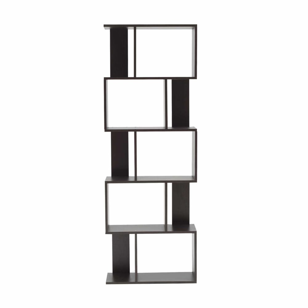 wohnli-moebel-suche-Buecherregal-mit-5-Faechern-aus-MDF-braun Wohnli Möbelsuche - Bücherregal mit 5 Fächern aus MDF