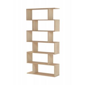 wohnli-moebel-suche-Buecherregal-mit-6-Ebenen-H192-cm-Dekor-Eiche-Handwerker Wohnli Möbelsuche - Bücherregal mit 6 Ebenen H192 cm - Dekor Eiche Handwerker