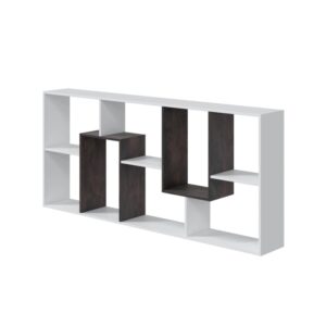 Wohnli Möbelsuche - Bücherregal mit 8 Ablagefächern H180 cm - Weiß