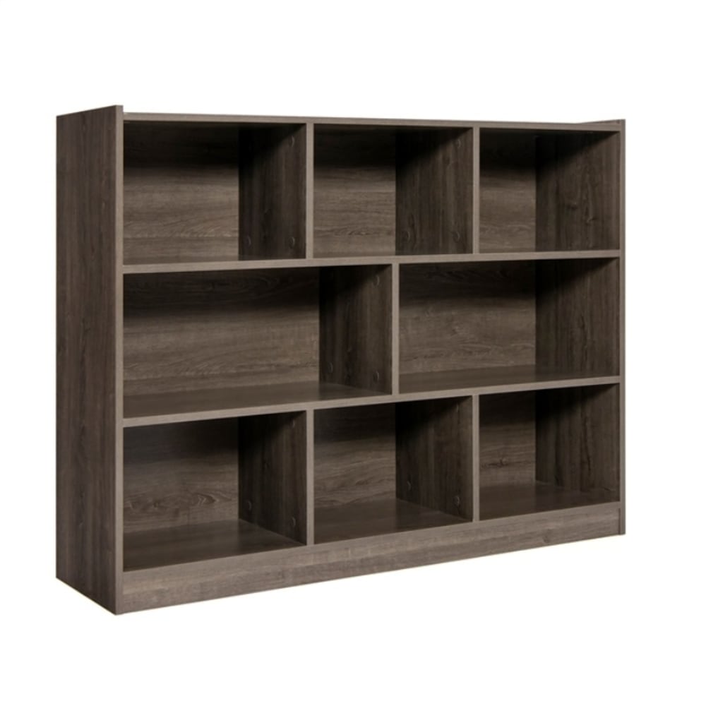Wohnli Möbelsuche - Bücherregal mit 8 Fächern aus Holz 122 x 32 x 93 cm