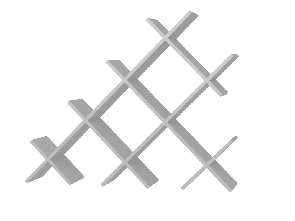 Wohnli Möbelsuche - Bücherregal mit 8 Regalfächern in Weiß