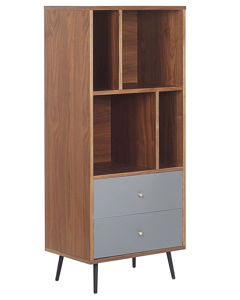 wohnli-moebel-suche-Buecherschrank-aus-Holz-139cm-dunkler-Holzfarbton Wohnli Möbelsuche - Bücherschrank aus Holz 139cm