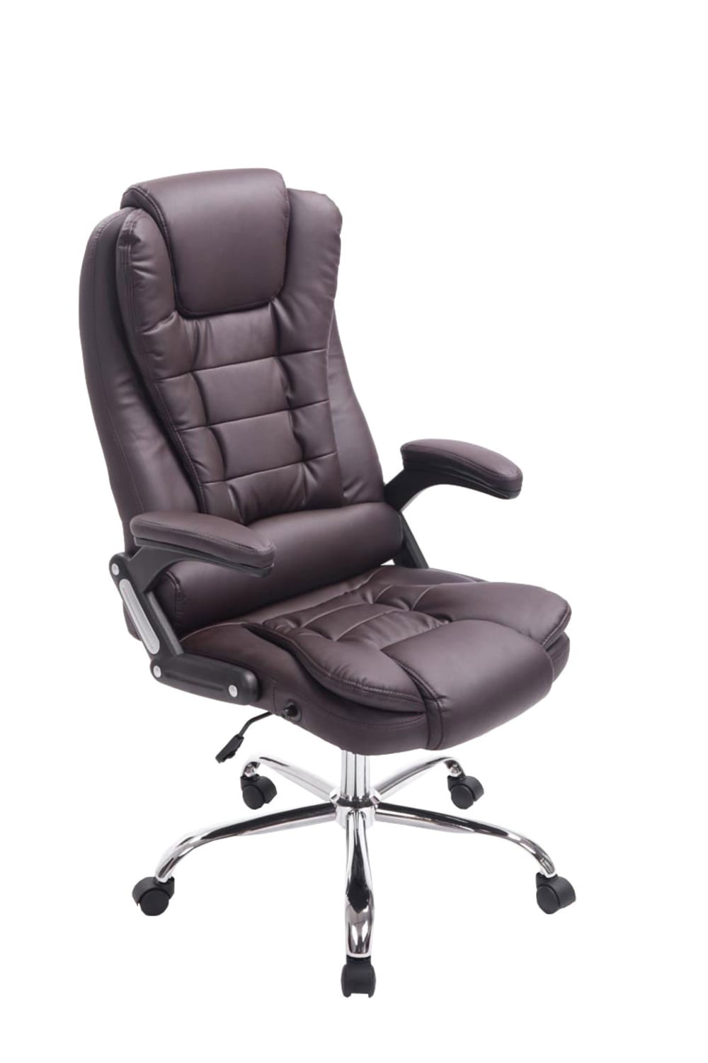 wohnli-moebel-suche-Buerostuhl-hoehenverstellbar-drehbar-aus-Kunstleder-braun Wohnli Möbelsuche - Bürostuhl höhenverstellbar drehbar aus Kunstleder braun