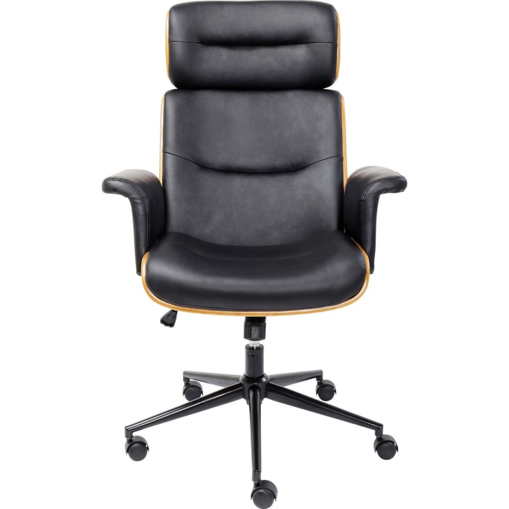 wohnli-moebel-suche-Buerostuhl-in-Leder-Optik-hoehenverstellbar-drehbar-rollbar-schwarz Wohnli Möbelsuche - Bürostuhl in Leder-Optik