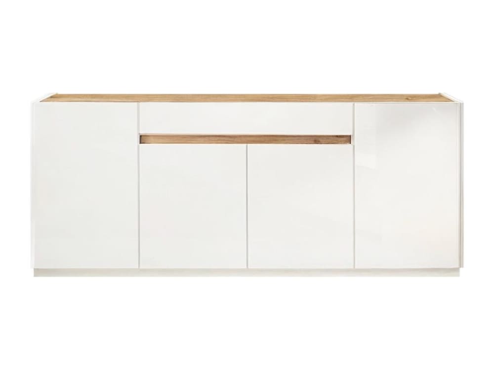 wohnli-moebel-suche-Buffet-4-Tueren-1-Schublade-Utopia-L205-cm-Dekor-Heller-Holz Wohnli Möbelsuche - Buffet 4 Türen 1 Schublade Utopia - L205 cm - Dekor Heller Holz