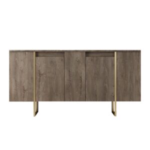 Wohnli Möbelsuche - Buffet-Design aus Holz und Gold 160 cm - 4 Türen