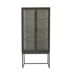 Wohnli Möbelsuche - Buffet aus Metall und Wellglas 70 cm