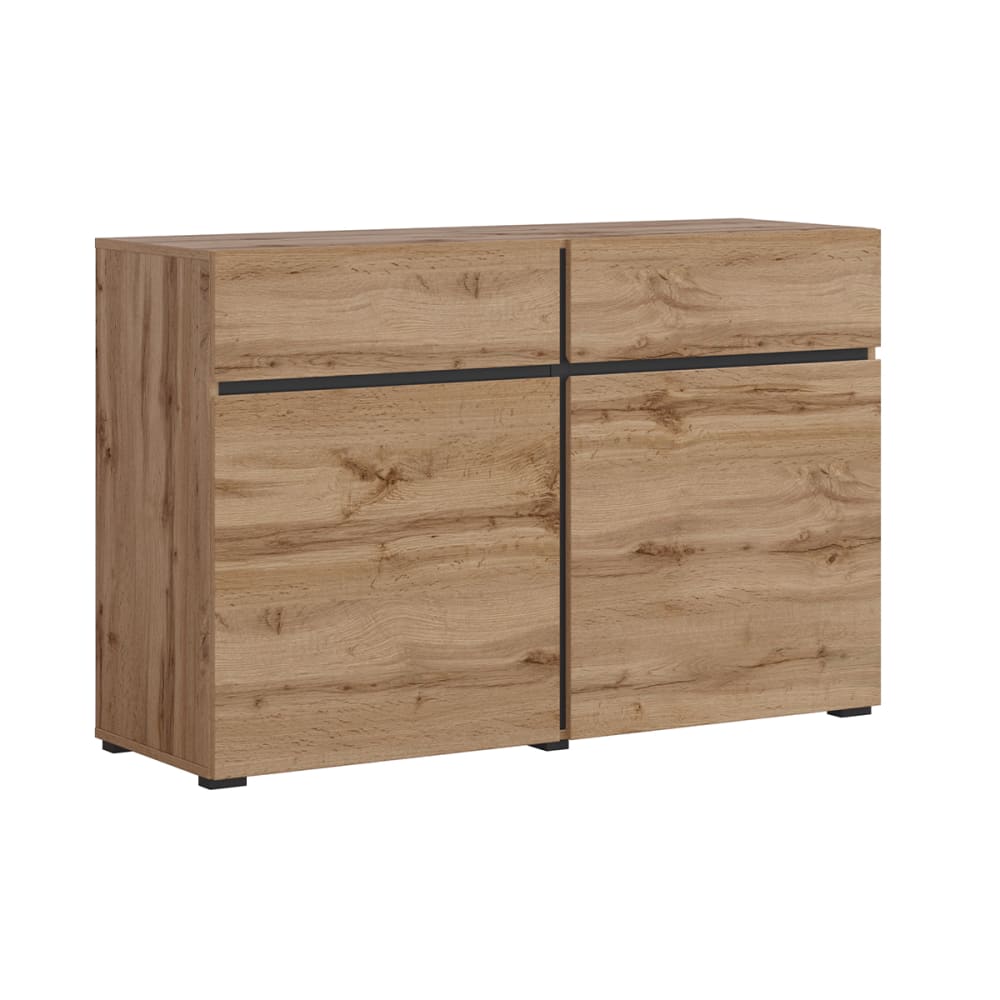 wohnli-moebel-suche-Buffet-mit-2-Schubladen-und-2-Tueren-Holzoptik-119cm Wohnli Möbelsuche - Buffet mit 2 Schubladen und 2 Türen