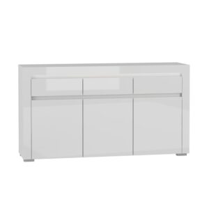 wohnli-moebel-suche-Buffet-mit-3-Schubladen-und-3-Tueren-Weiss-152cm Wohnli Möbelsuche - Buffet mit 3 Schubladen und 3 Türen