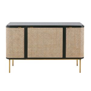 Wohnli Möbelsuche - Buffet mit 3 Türen aus Rattangeflecht