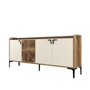 wohnli-moebel-suche-Buffet-mit-4-Tueren-L180-cm-Beige Wohnli Möbelsuche - Buffet mit 4 Türen L180 cm - Beige