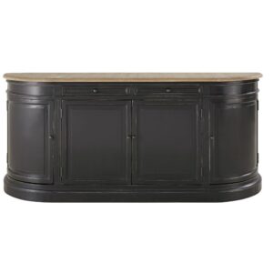 wohnli-moebel-suche-Buffet-mit-4-Tueren-und-2-Schubladen-und-aus-schwarzem-Recycling-Kiefernholz Wohnli Möbelsuche - Buffet mit 4 Türen und 2 Schubladen und aus schwarzem Recycling-Kiefernholz