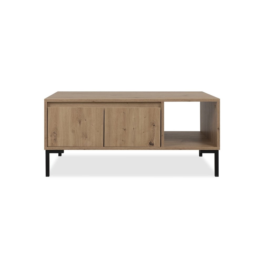 wohnli-moebel-suche-Couchtisch-2-Tueren-1-Nische-L100-cm-Dekor-Heller-Holz Wohnli Möbelsuche - Couchtisch 2 Türen 1 Nische L100 cm - Dekor Heller Holz