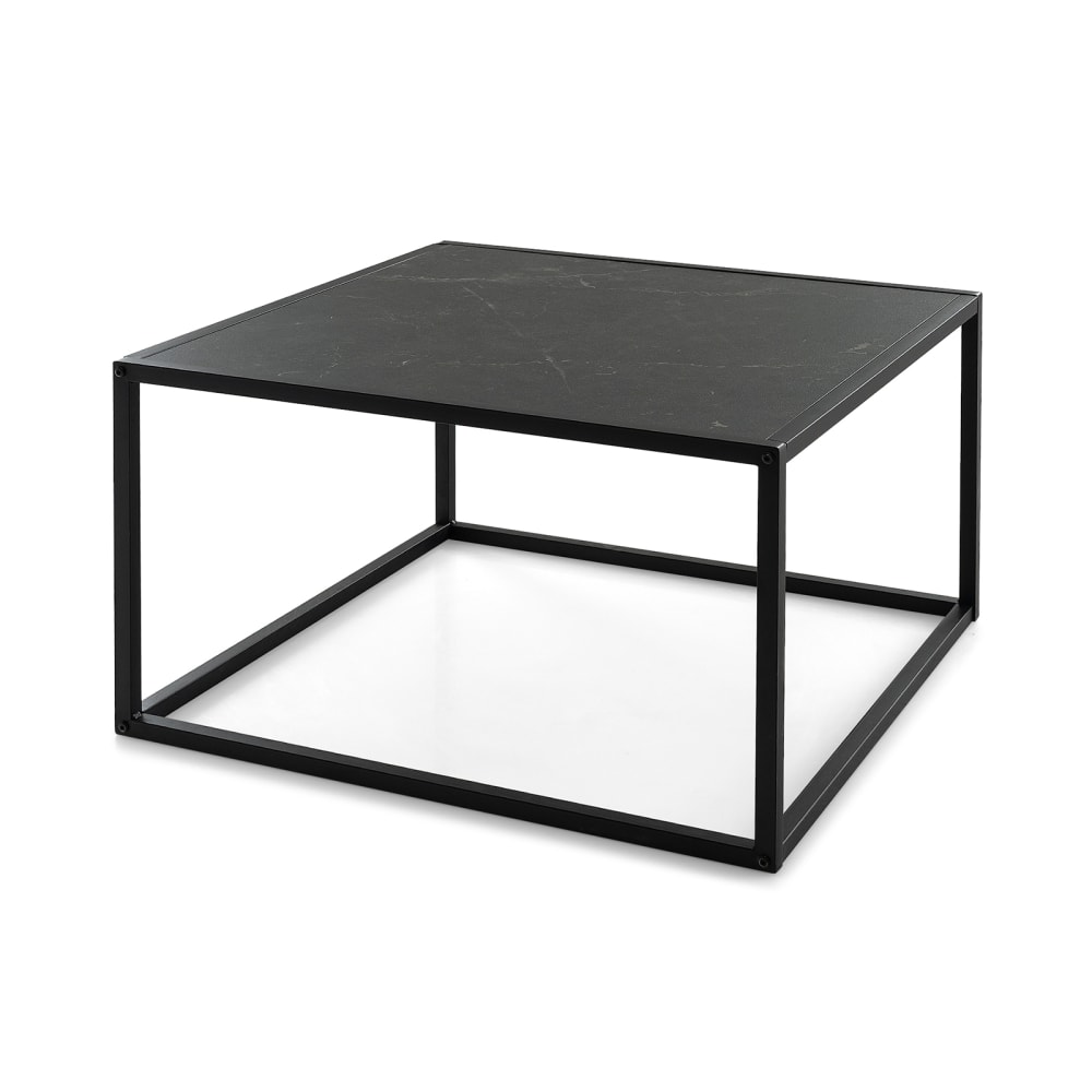 Wohnli Möbelsuche - Couchtisch Holz 70 cm x 70 cm x 40 cm?Schwarz