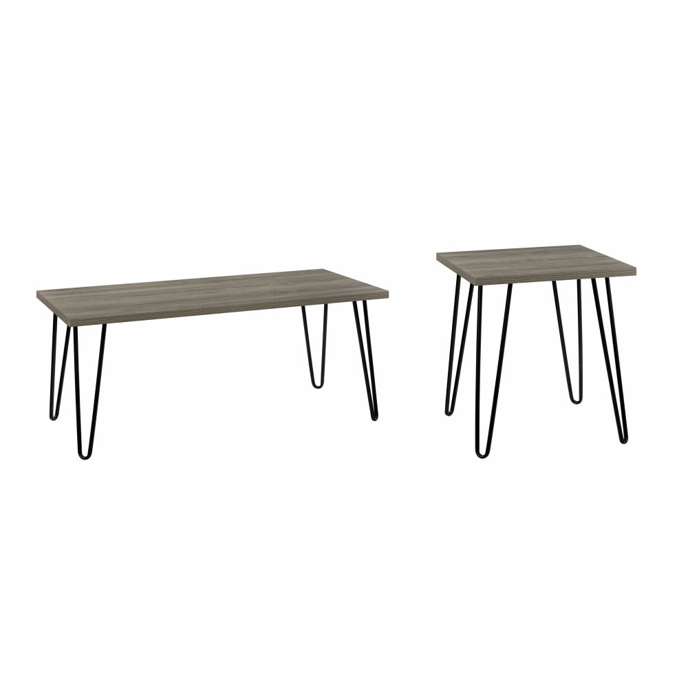 Wohnli Möbelsuche - Couchtisch Rechteckig aus laminierter Spanplatte Eiche