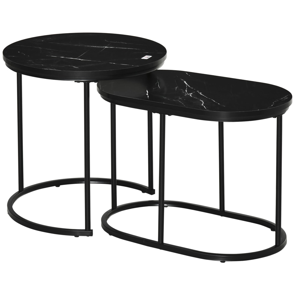 wohnli-moebel-suche-Couchtisch-Set-Stahl-MDF-Schwarz Wohnli Möbelsuche - Couchtisch-Set Stahl