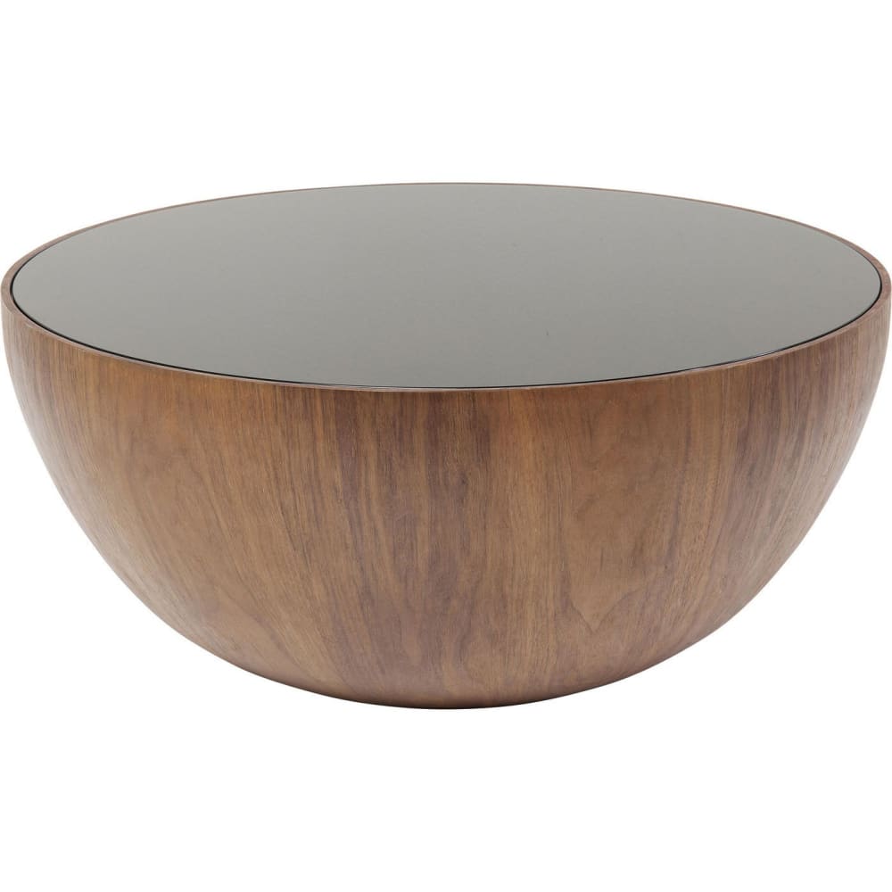 wohnli-moebel-suche-Couchtisch-aus-Glas-und-Holz-schwarz-und-braun-D80cm Wohnli Möbelsuche - Couchtisch aus Glas und Holz