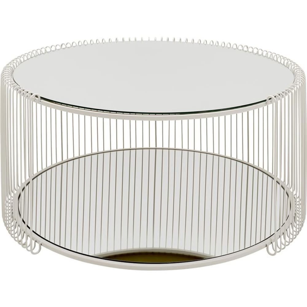 wohnli-moebel-suche-Couchtisch-aus-Glas-und-Stahl-grau-D80-cm Wohnli Möbelsuche - Couchtisch aus Glas und Stahl