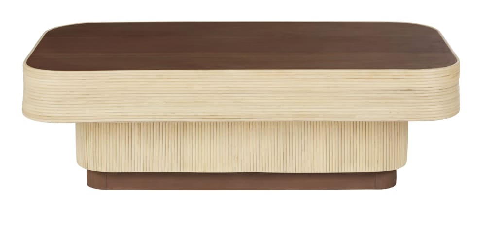 Wohnli Möbelsuche - Couchtisch aus Mahagoni-Holz und Calamus L135