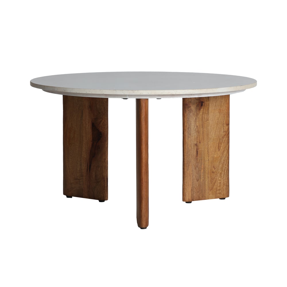 wohnli-moebel-suche-Couchtisch-aus-Mangoholz-in-braunweisser-Farbe-80x80x47cm Wohnli Möbelsuche - Couchtisch aus Mangoholz in braun/weißer Farbe 80x80x47cm