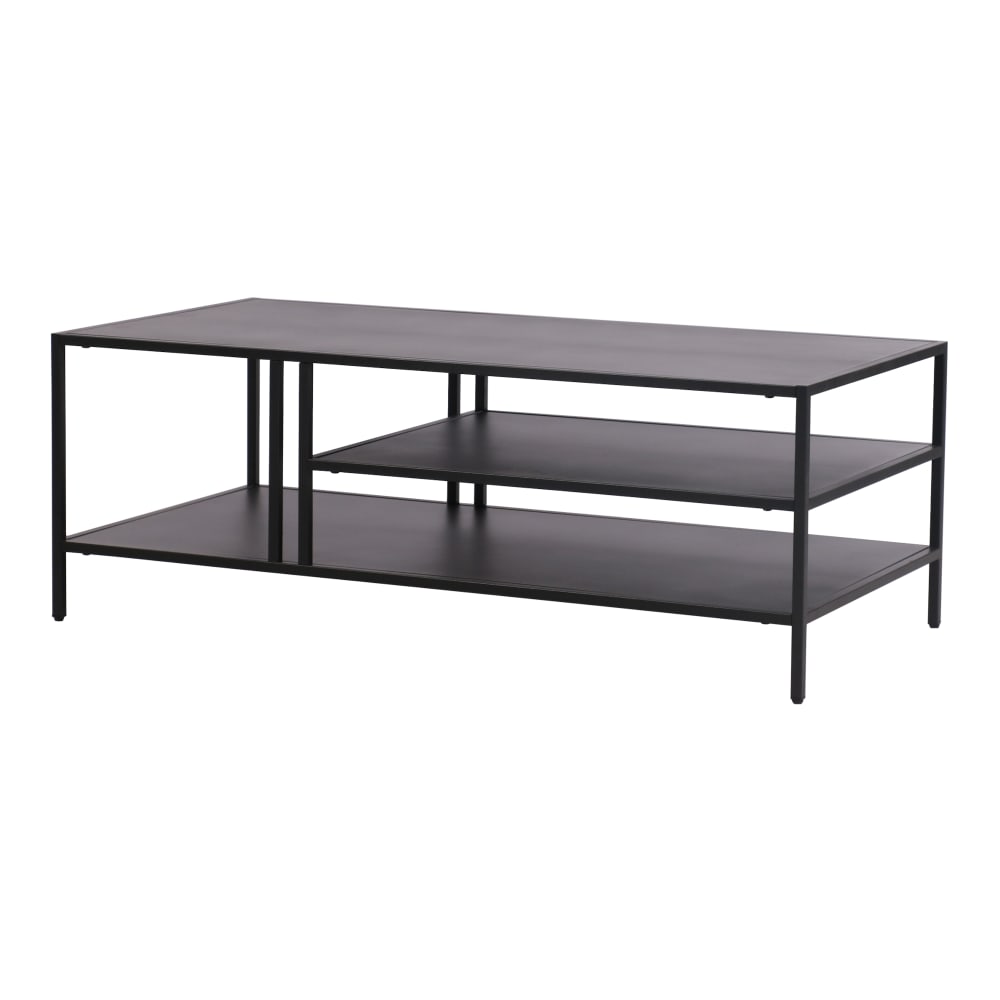 wohnli-moebel-suche-Couchtisch-aus-Metall-40-x-110-x-55-cm-in-Schwarz Wohnli Möbelsuche - Couchtisch aus Metall 40 x 110 x 55 cm