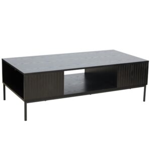 wohnli-moebel-suche-Couchtisch-aus-Stahl-und-MDF-mit-Melamindekor-120-cm-schwarz Wohnli Möbelsuche - Couchtisch aus Stahl und MDF mit Melamindekor 120 cm schwarz