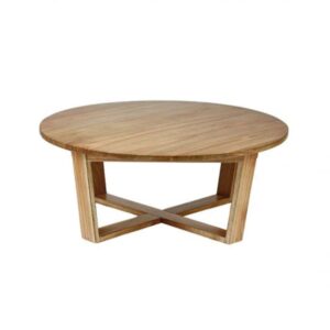 Wohnli Möbelsuche - Couchtisch aus massivem Mindi-Holz Ø 100 cm