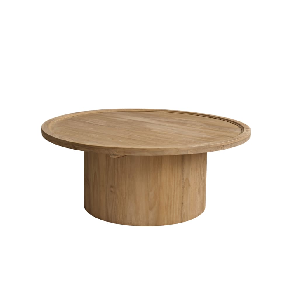 Wohnli Möbelsuche - Couchtisch aus massivem Teakholz Ø 100 cm