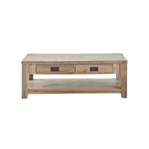 Wohnli Möbelsuche - Couchtisch aus recyceltem massivem Teakholz 120 cm