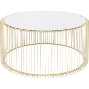 Wohnli Möbelsuche - Couchtisch aus verspiegeltem Glas und Stahl