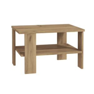 Wohnli Möbelsuche - Couchtisch mit 1 Regalboden L60 cm - DUAMA - Dekor Eiche