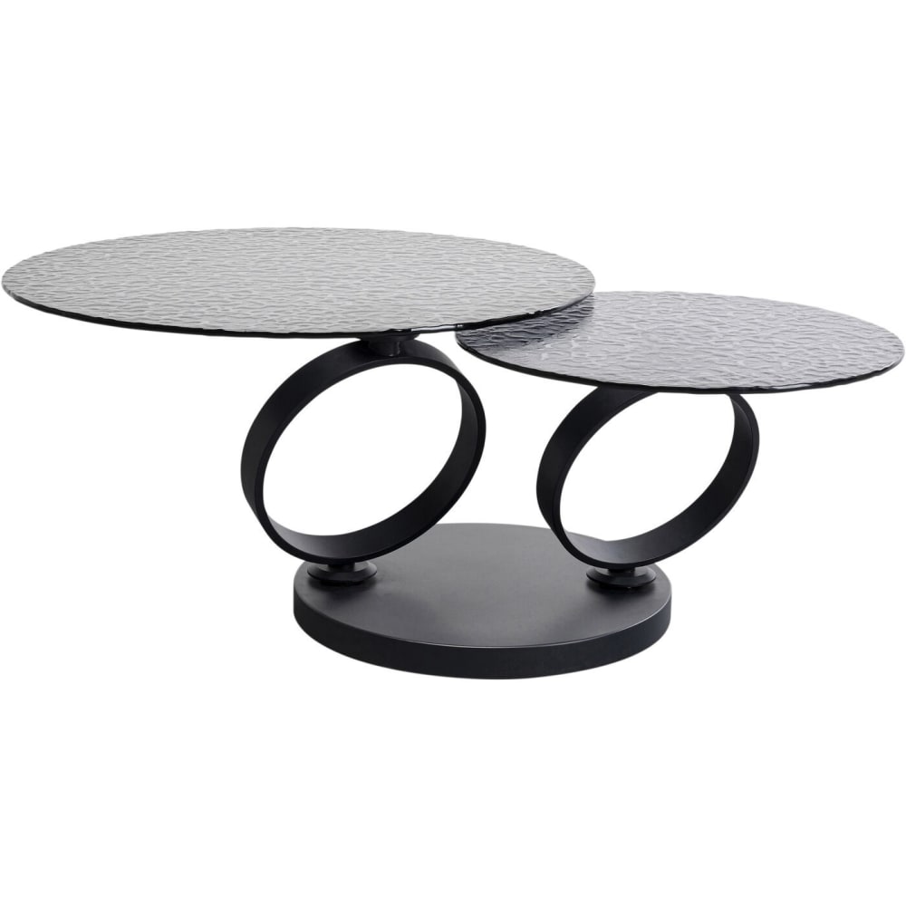 wohnli-moebel-suche-Couchtisch-mit-2-Platten-aus-Glas-und-Stahl-drehbar-schwarz Wohnli Möbelsuche - Couchtisch mit 2 Platten aus Glas und Stahl