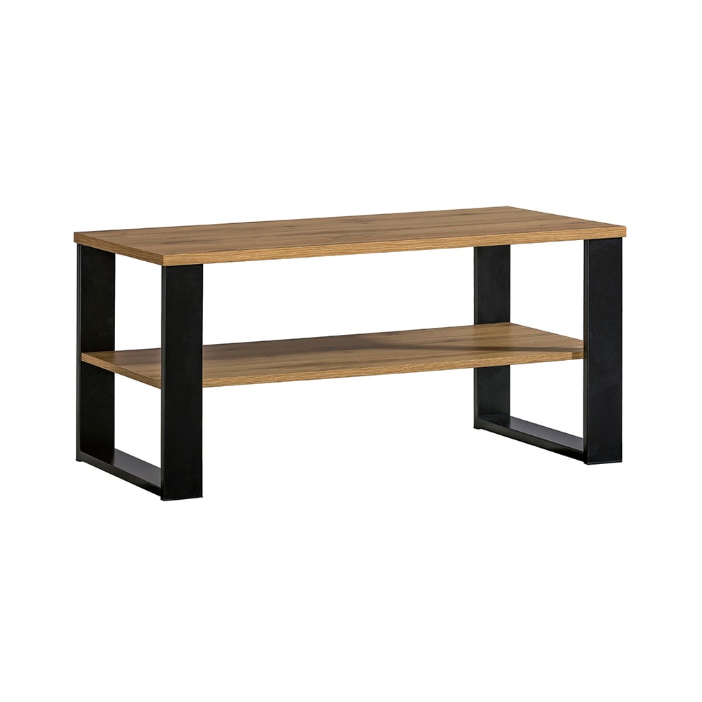 wohnli-moebel-suche-Couchtisch-mit-Ablage-aus-Holz-Eiche-schwarz-100x56x48cm Wohnli Möbelsuche - Couchtisch mit Ablage aus Holz