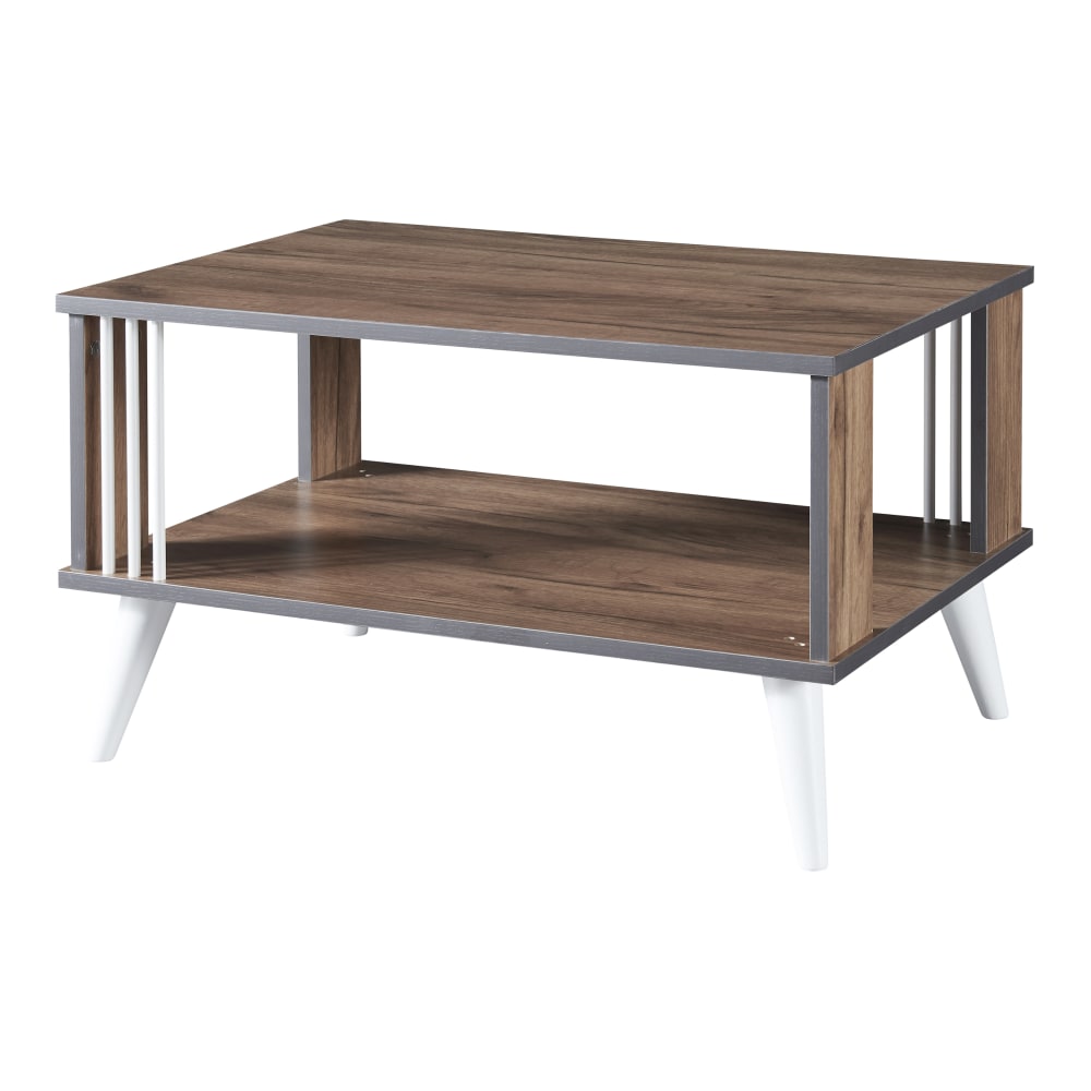 Wohnli Möbelsuche - Couchtisch mit Ablage in Holzoptik 40 x 70 x 50 cm