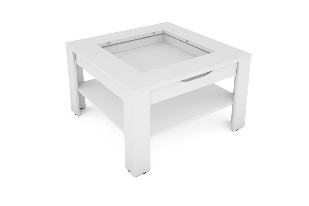 Wohnli Möbelsuche - Couchtisch mit Glaseinlage & Schublade