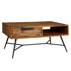 Wohnli Möbelsuche - Couchtisch mit Schublade aus Sheesham