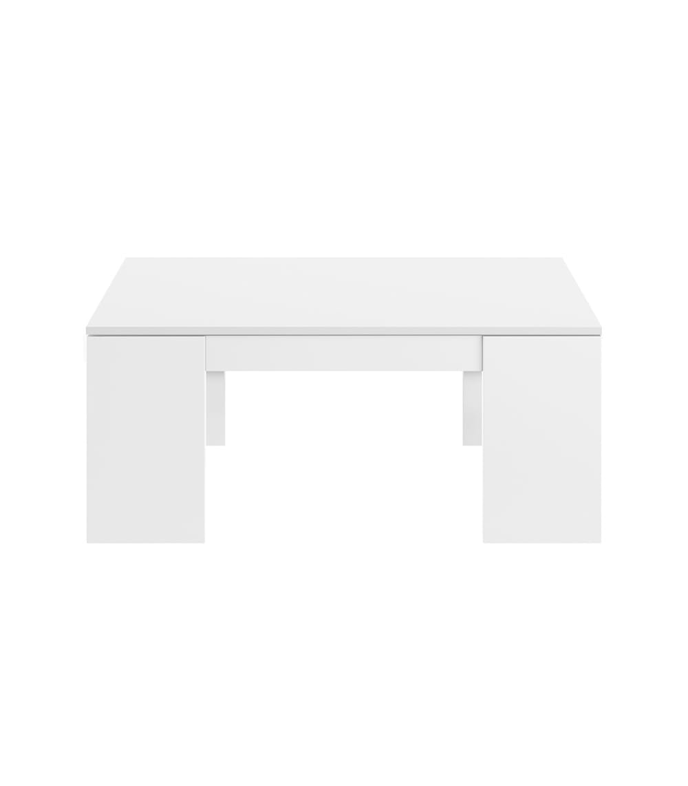 Wohnli Möbelsuche - Couchtisch mit hochklappbarer Platte L100 cm - Weiß