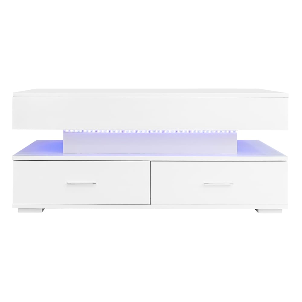 Wohnli Möbelsuche - Couchtisch mit höhenverstellbarer Hubplatte mit LED-Beleuchtung