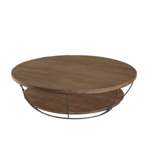 Wohnli Möbelsuche - Couchtisch mit zwei Tischplatten aus Teakholz und Metall