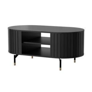 wohnli-moebel-suche-Couchtisch-oval-mit-Ablage-schwarz-104x56-cm Wohnli Möbelsuche - Couchtisch oval mit Ablage