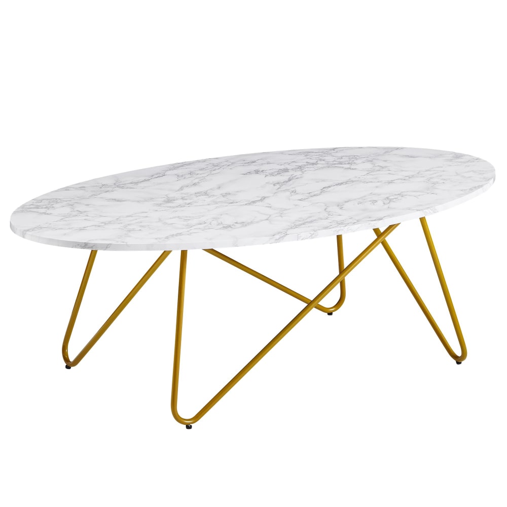 wohnli-moebel-suche-Couchtisch-oval-mit-Marmor-Optik-aus-MDF-Weiss Wohnli Möbelsuche - Couchtisch oval mit Marmor-Optik aus MDF