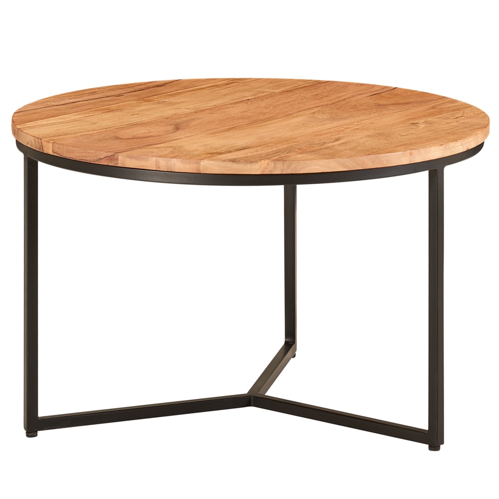 wohnli-moebel-suche-Couchtisch-rund-aus-Akazie-Massivholz-Braun Wohnli Möbelsuche - Couchtisch rund aus Akazie Massivholz