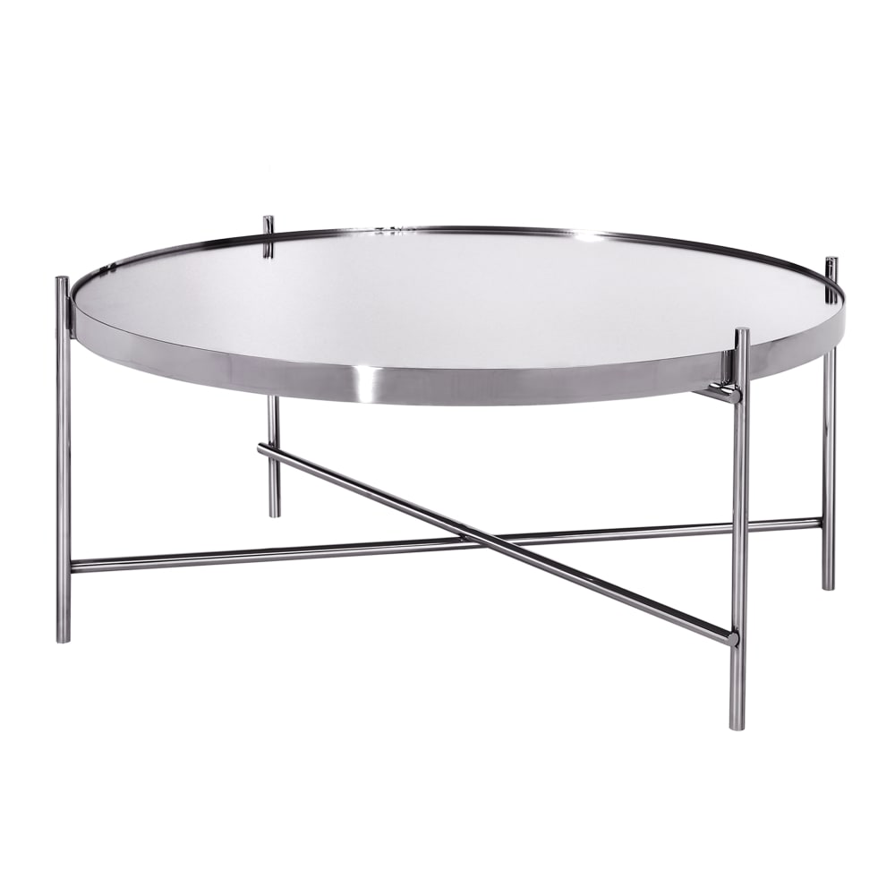 wohnli-moebel-suche-Couchtisch-silber-O-75x35-cm-Metall-und-Glas Wohnli Möbelsuche - Couchtisch