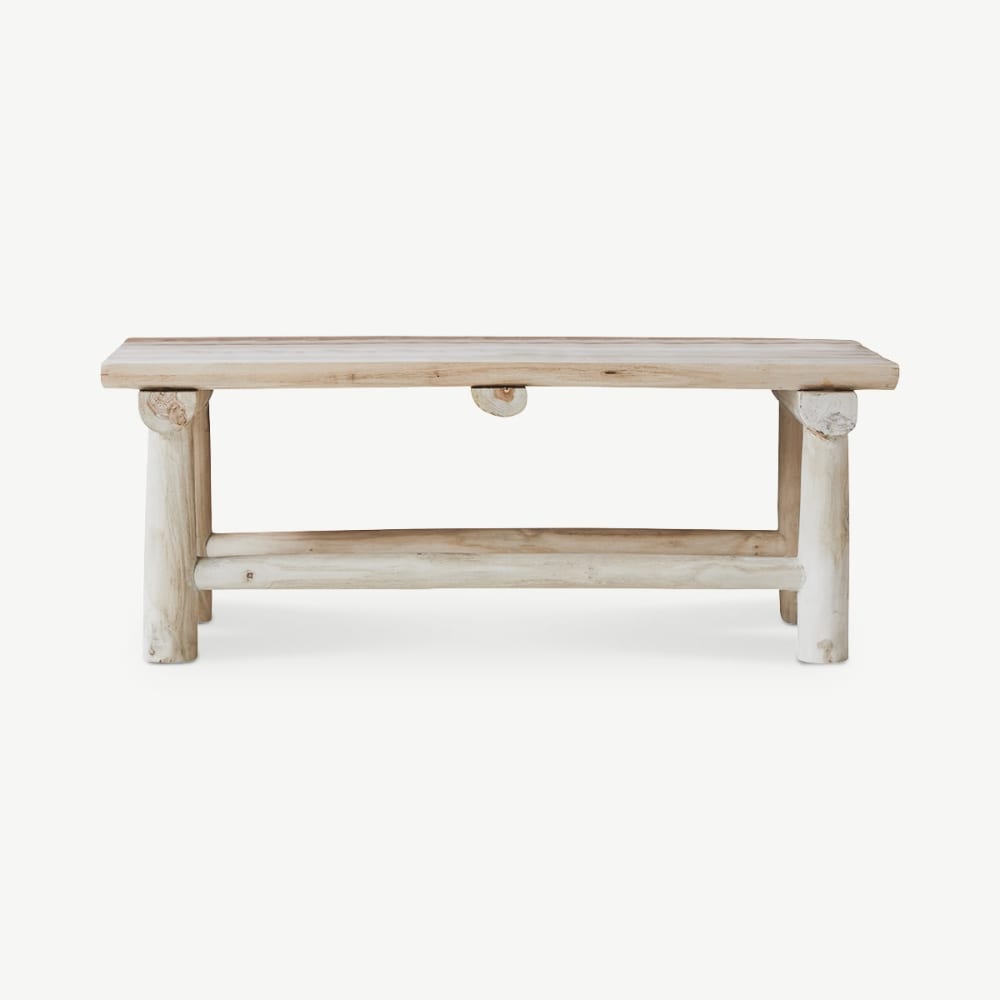 Wohnli Möbelsuche - Deko-Bank aus massivem Teakholz