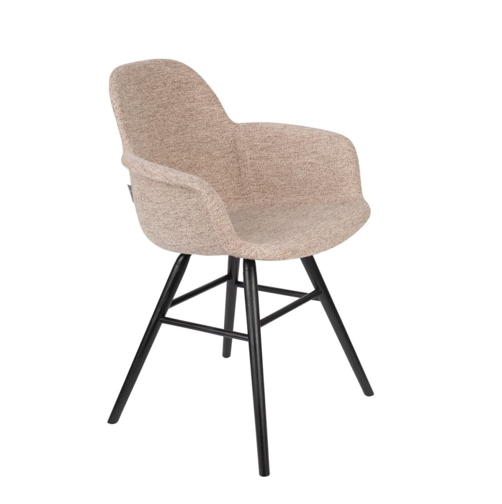Wohnli Möbelsuche - Design-Sessel aus beigem Stoff