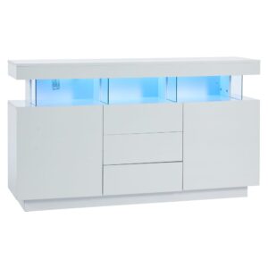 Wohnli Möbelsuche - Designer-Badezimmerschrank in Weiß mit LED-Beleuchtung und Stauraum