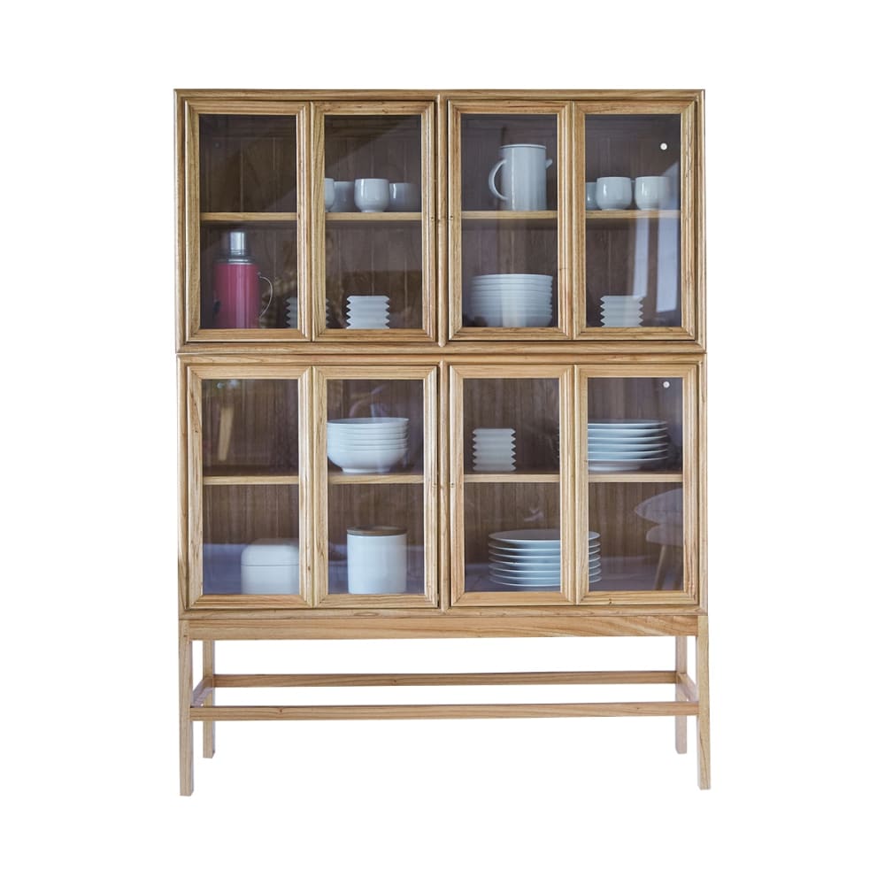 Wohnli Möbelsuche - Doppelvitrinenschrank aus Mindi