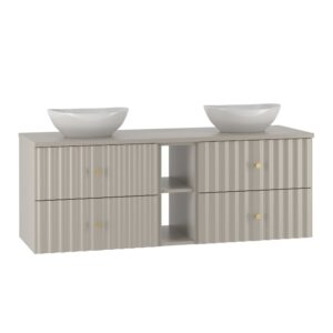 wohnli-moebel-suche-Doppelwaschtisch-4-Schubladen-Kaschmir-140cm Wohnli Möbelsuche - Doppelwaschtisch 4 Schubladen