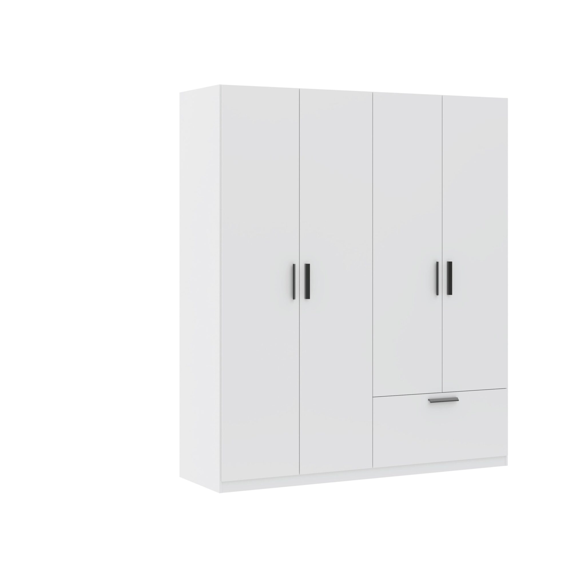 wohnli-moebel-suche-Drehtuerenschrank-Milos-4T1S-Weiss Wohnli Möbelsuche - Drehtürenschrank Milos 4T1S Weiß